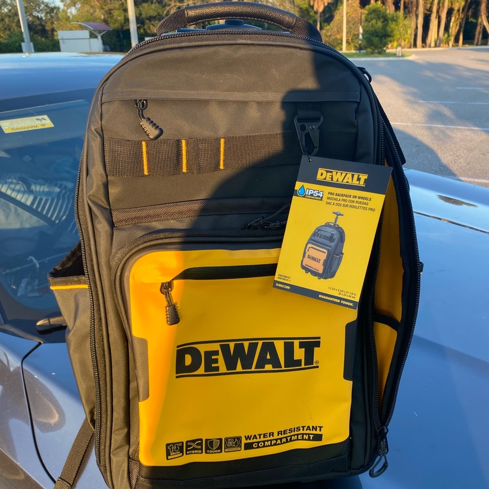 DEWALT Black and Yellow Backpack